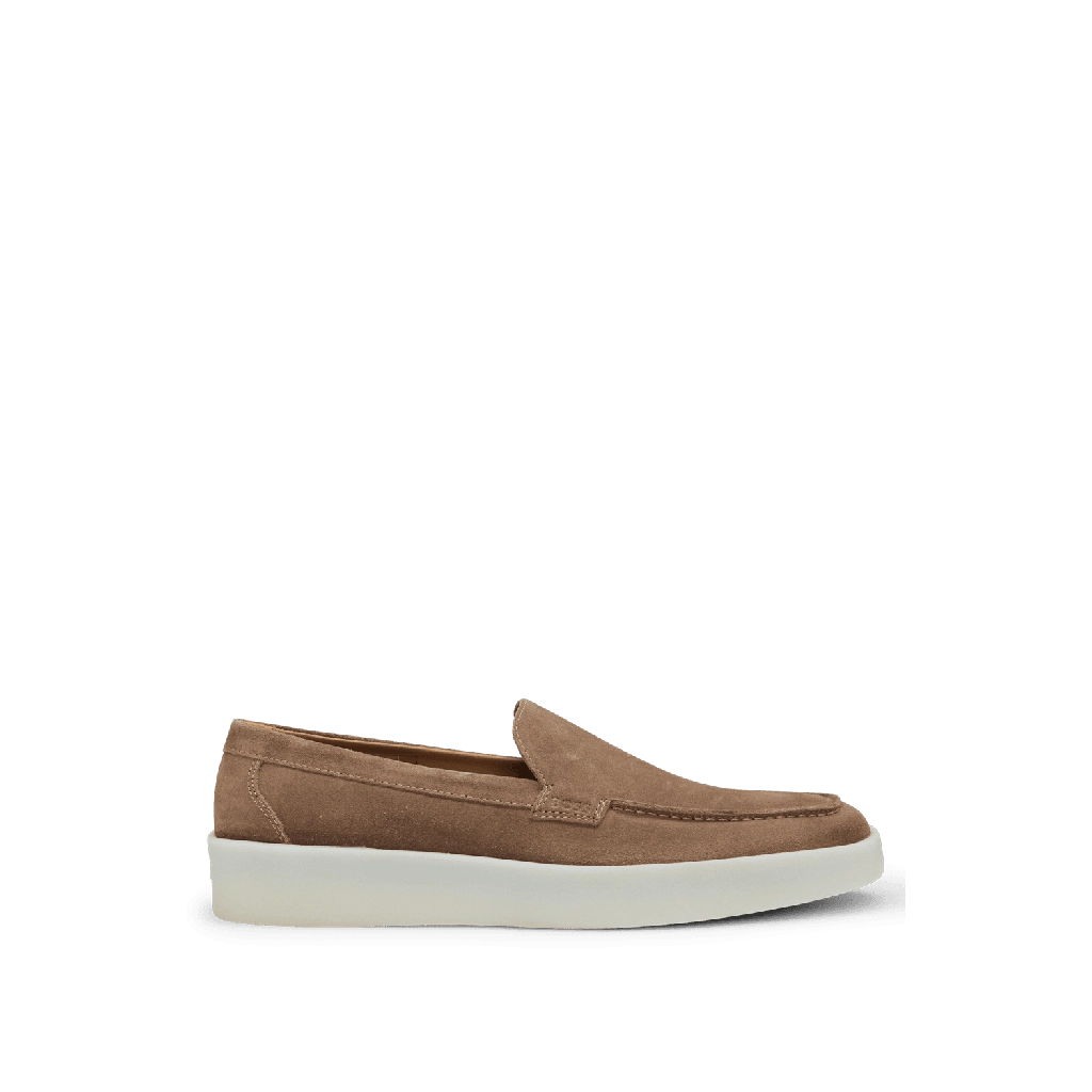 Hugo Boss Mens Clay Loafers in Beige Leather (archived) - Size UK 8